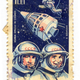 Illustration for article titled Beautiful postage stamps from the Mad Men era celebrate spaceships and progress